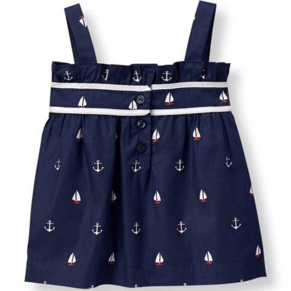 JANIE AND JACK Sailboat and Anchor Top 6-12Months - Picture 9 of 10
